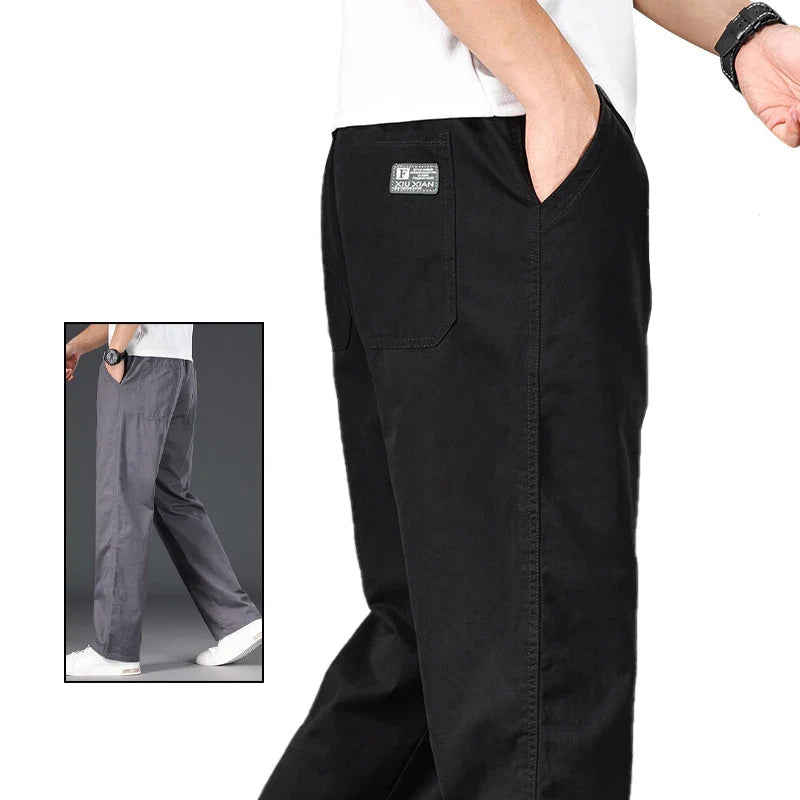 Men's Plus-Size Relaxed-Fit Casual Pants