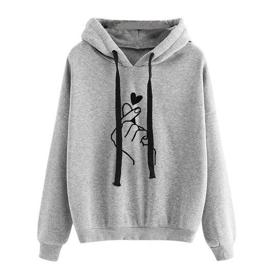 Autumn Solid Fleece Hoodie