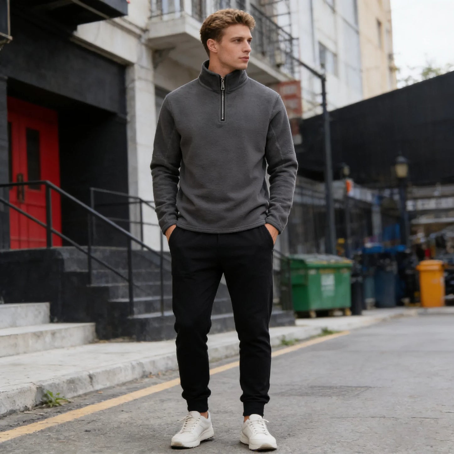 Men's Thick Warm Fleece Hoodies and Tracksuit
