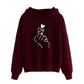 Autumn Solid Fleece Hoodie