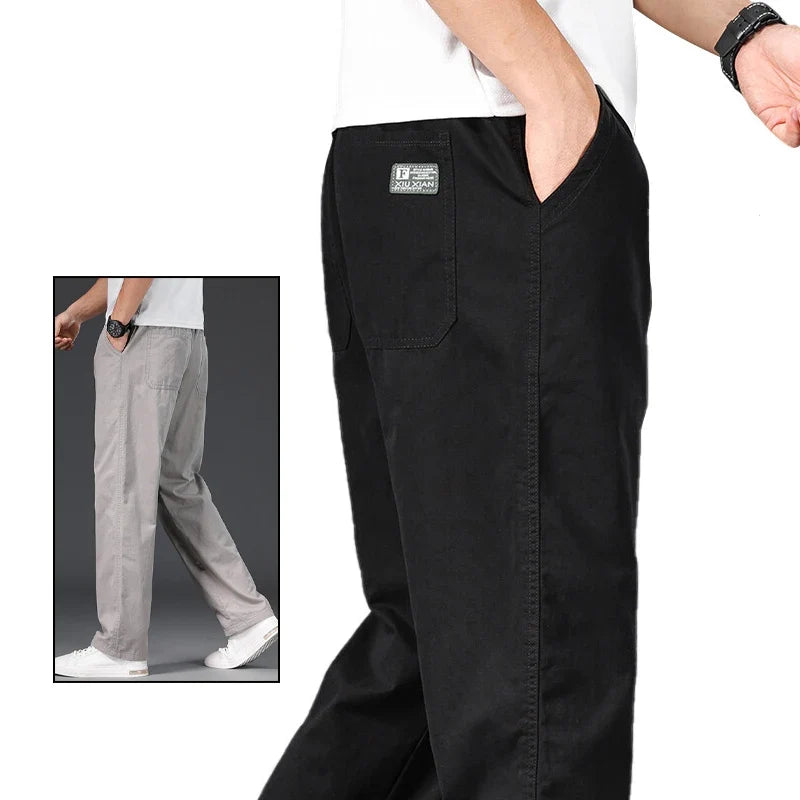Men's Plus-Size Relaxed-Fit Casual Pants
