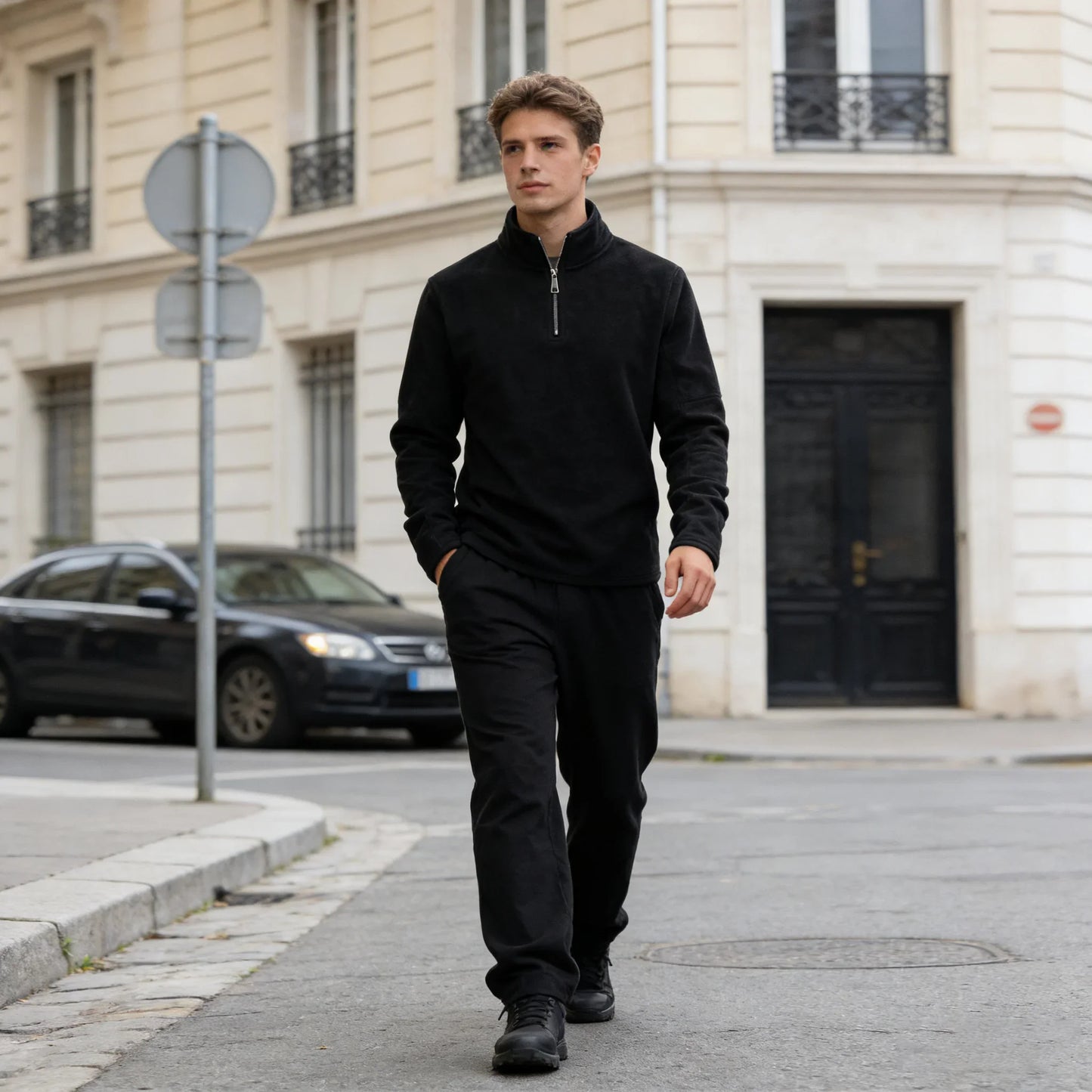 Men's Thick Warm Fleece Hoodies and Tracksuit