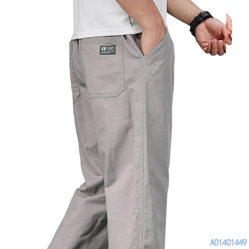 Men's Plus-Size Relaxed-Fit Casual Pants