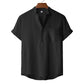 Men's Summer Cotton Linen T-shirt Beach Style Short