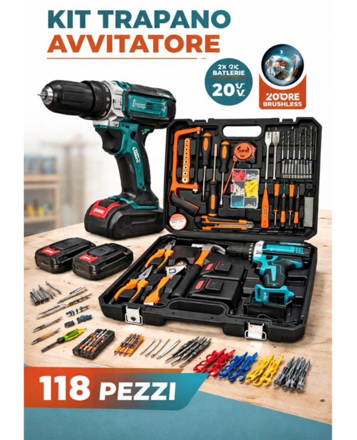 Brushless Drill Driver Kit
