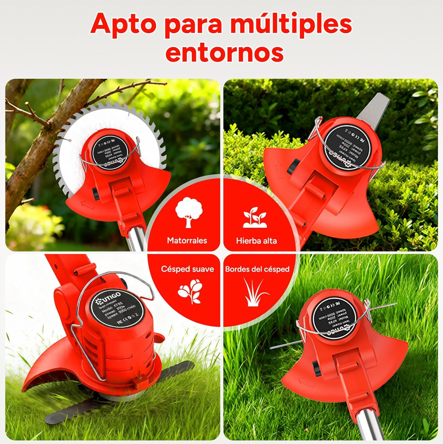 Cordless 4-in-1 Electric Grass Trimmer