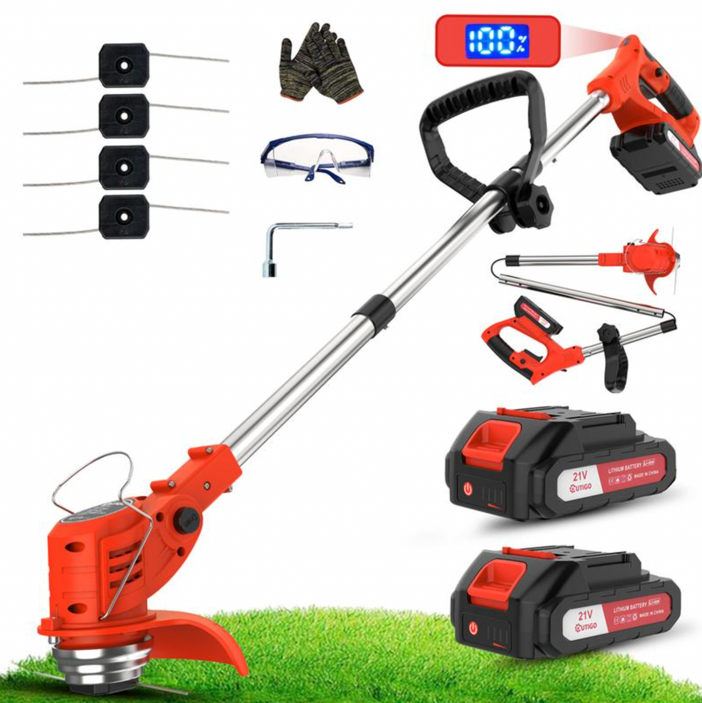Cordless 4-in-1 Electric Grass Trimmer