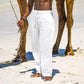 Men's Oversized Summer Cotton-Linen Wide-Leg Pants