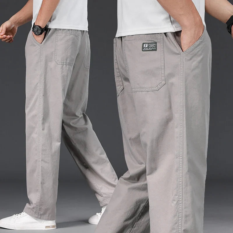 Men's Plus-Size Relaxed-Fit Casual Pants